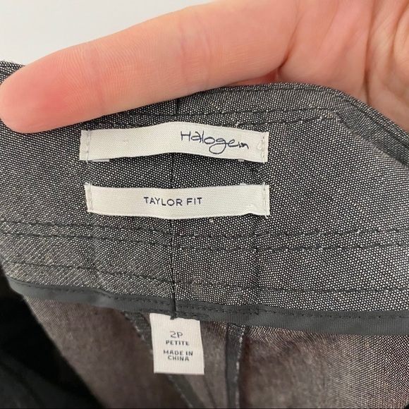 Halogen Gray Pleated Straight Leg Dress Pants 2P - Picture 5 of 9